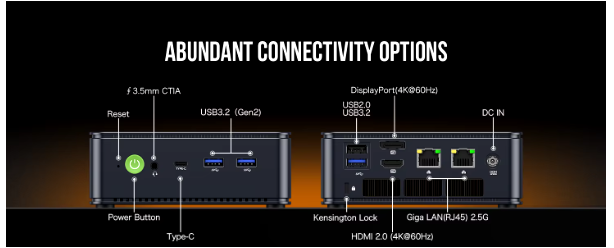 Gmktec M6 Mini Pc Gaming AMD Ryzen 5 16GB RAM 512GB SSD