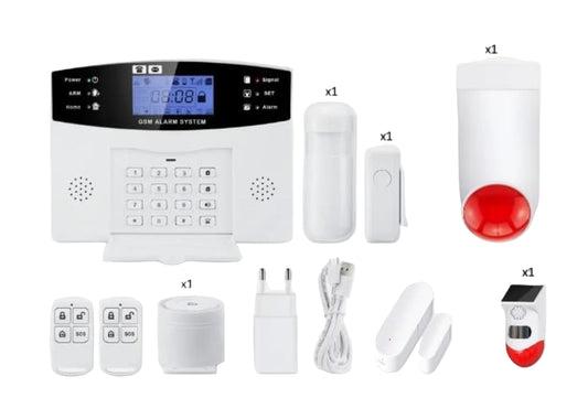 kit allarme antifurto tuya smart home con sensori e sirene