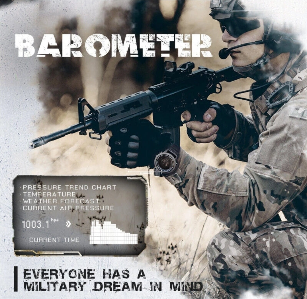 orologio militare north edge apache 46 resistente multifunzione altimetro cronometro bussola barometro contapassi digitale