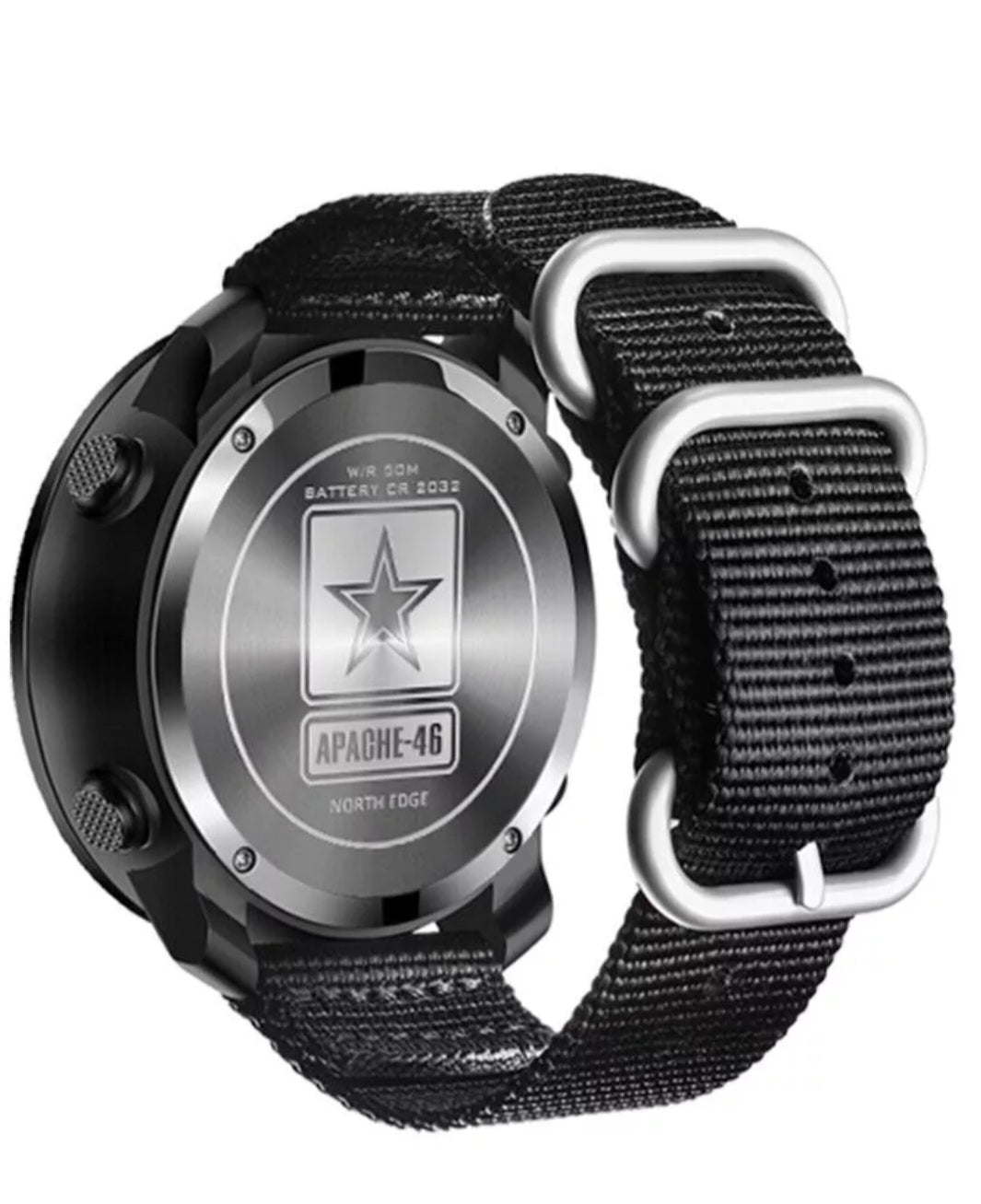 orologio militare north edge apache 46 resistente multifunzione altimetro cronometro bussola barometro contapassi digitale