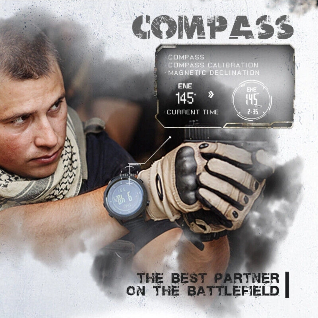 orologio militare north edge apache 46 resistente multifunzione altimetro cronometro bussola barometro contapassi digitale